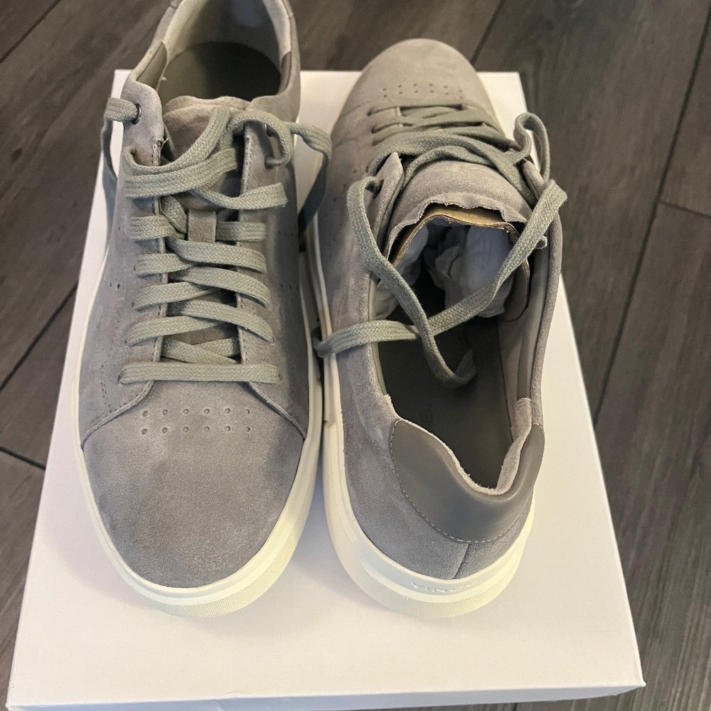 Vince Gray Suede Sneakers - size 10